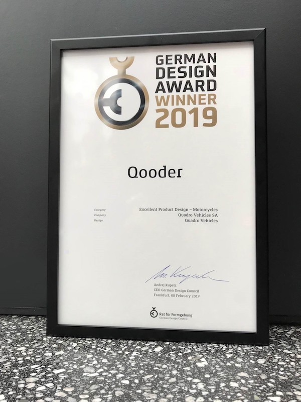 Qooder Excellent Product Design German Design Award 2019jpg