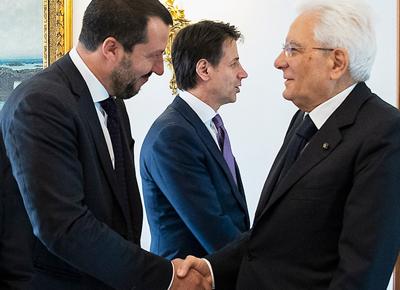 Salvini Mattarella ape