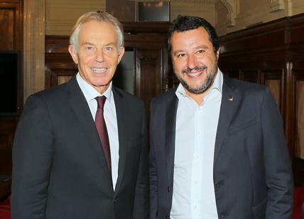 Salvini-Blair, "incontro lungo e positivo". Su Affari le foto