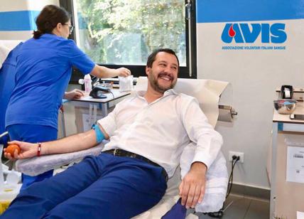 salvini dona sangue