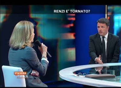 palombelli renzi stasera italia