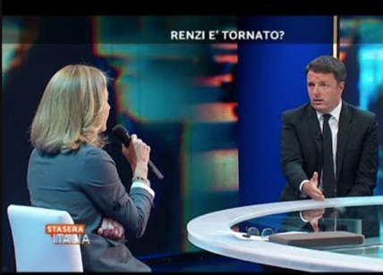 Ascolti Tv Auditel, parte bene Stasera Italia con Renzi e batte In Onda