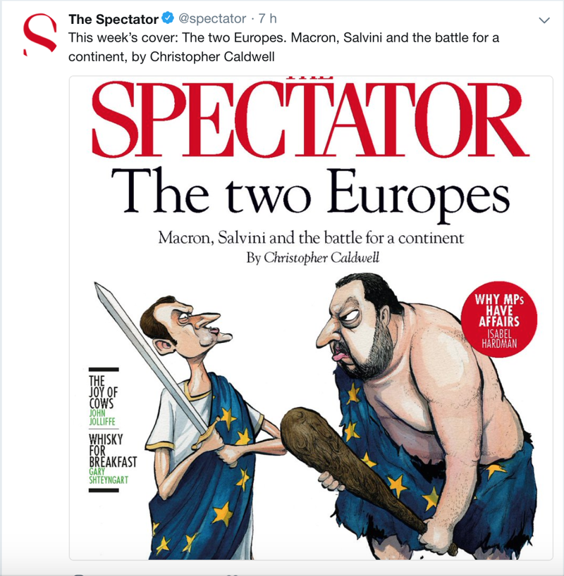 Salvini macron elezioni europee the spectator