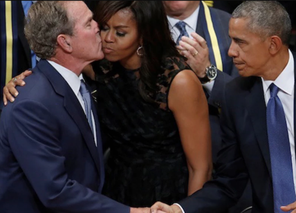 Michelle Obama, George W. Bush: l'odio per Trump crea strani compagni di letto
