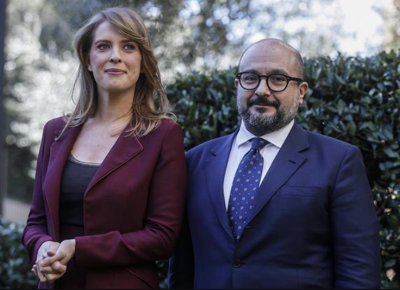 francesca romana elisei gennaro sangiuliano tg2 post
