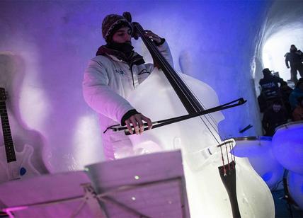 Concerti in Paradiso con strumenti di ghiaccio: è l'Ice Music Fest