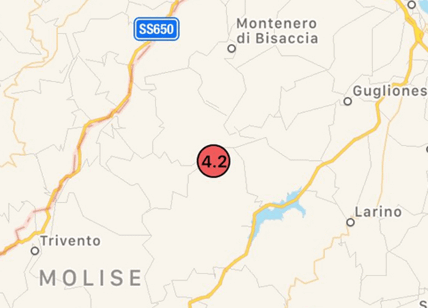 Terremoto, fortissima scossa in Molise. Avvertita anche in Abruzzo