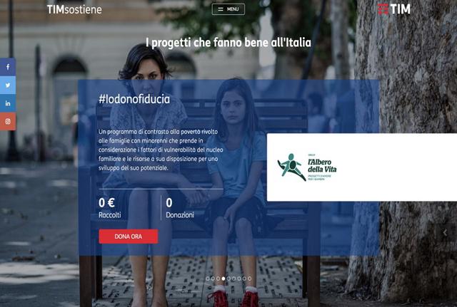 Al via TIMsostiene, la nuova piattaforma di crowdfunding di TIM. Al via TIMsostiene, la nuova piattaforma di crowdfunding di TIM.