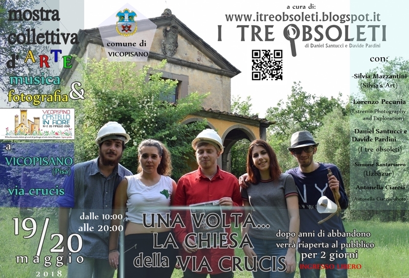 Copertina evento "Una volta la Chiesa della Via Crucis" a Vicopisano, di fronte la Chiesa sulla via crucis