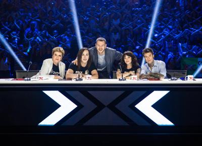 X FACTOR 2018 Giuria+Ale