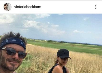 I Beckham e la foto in vacanza in Puglia, tra campagna e buon cibo