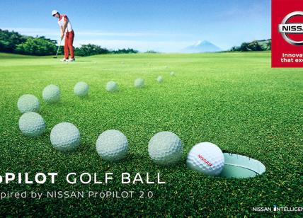 Nissan presenta la pallina da golf ProPILOT che vanno in buca da sole