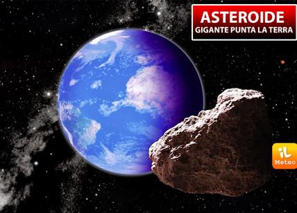 Asteroide gigante punta la Terra. Osservando la traiettoria dell'ASTEROIDE...