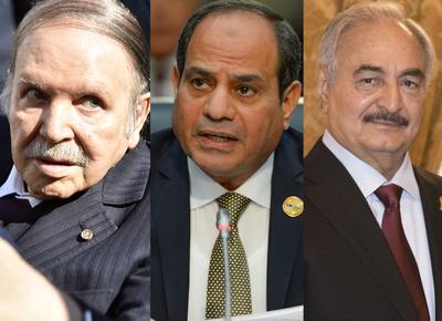 Bouteflika al Sisi Haftar ape