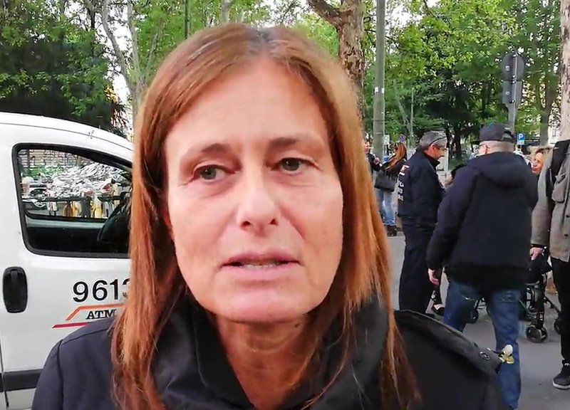 Corteo Ramelli interviste manifestanti