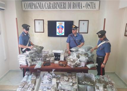 Mafia Ostia, scoperto deposito della droga: 130 kg sequestrati e 5 arresti
