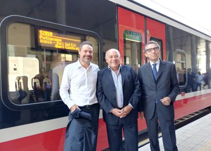 FSE, l'Assessore Giannini presenta il primo treno elettrico