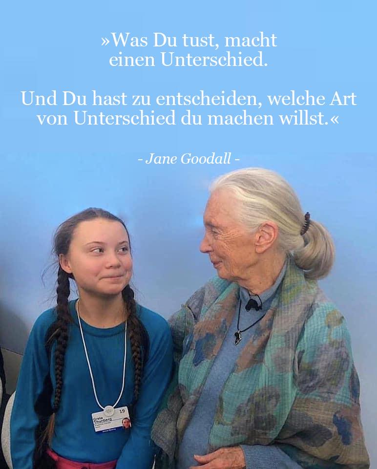 Greta Thunberg Jane Goodall