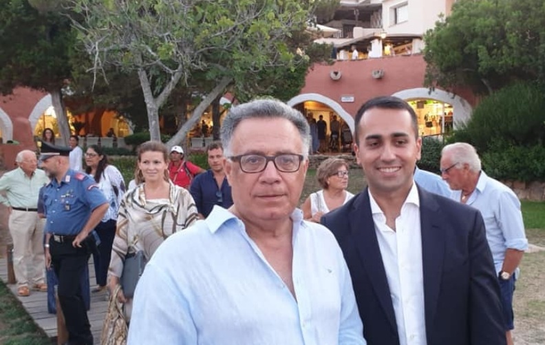 L'avvocato Persico, presidente del Consorzio Costa Smeralda, e il vicepremier Di Maio L'avvocato Persico, presidente del Consorzio Costa Smeralda, e il vicepremier Di Maio
