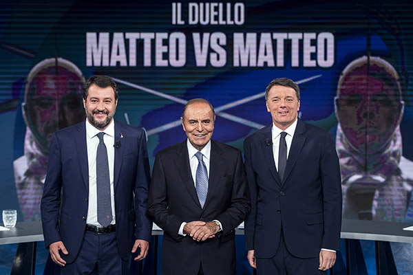 Sondaggio Renzi-Salvini: cosa cambia dopo il duello. Ecco chi vince in Umbria