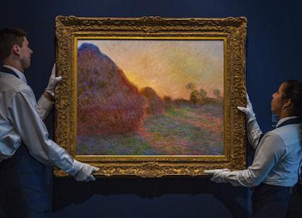 Usa: asta record per quadro Monet serie "covoni", battuto a 110,7 milioni