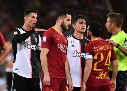 Juventus ko contro la Roma con la maglia nuova. Scintille Ronaldo-Florenzi