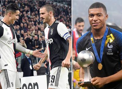 ronaldo bonucci mbappe