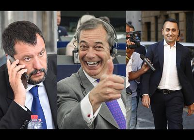Salvini Nigel Farage Di Maio