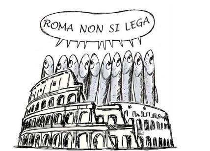 Casapound con le Sardine a Roma, la replica: “Mai con noi, siamo antifascisti”