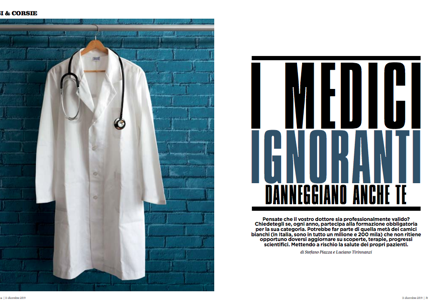 Obbligo formativo: l'inchiesta di "Panorama" sui "medici ignoranti"