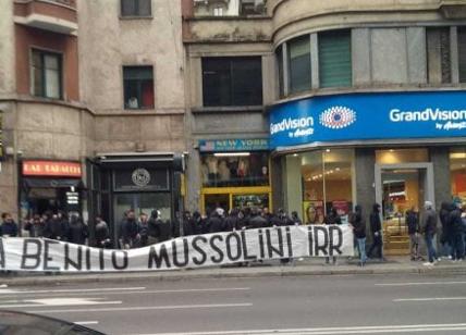 Striscione fascista: 29 identificati e 9 denunciati a Milano