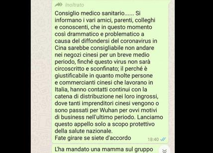 Coronavirus Non Entrate Nei Negozi Cinesi Il Messaggio Psicosi Delle Mamme Affaritaliani It