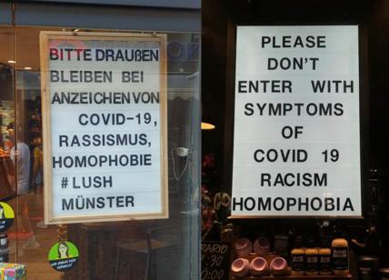 Il monito di Lush: "Non entrate con sintomi di Covid-19, razzismo o omofobia"
