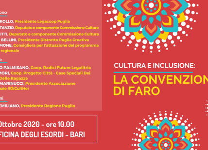 Legacoop Puglia, Cultura e Inclusione 'La convenzione di Faro'