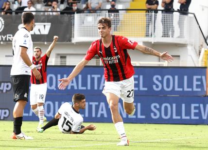 Maldini, gol storico. Poi Saelemaekers e Diaz la vincono: Spezia-Milan 1-2