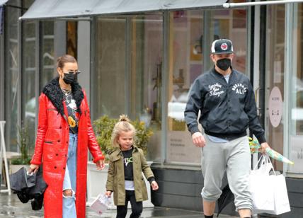 New York,Bradley Cooper ,la ex fidanzata Irina Shayk insieme con la figlia Lea