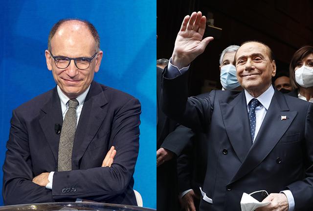 Enrico Letta Silvio Berlusconi Lapresse Enrico Letta Silvio Berlusconi Lapresse