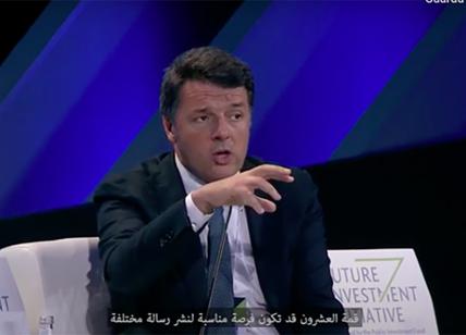 Arabia Saudita, Renzi: “Clima d'odio. Nel Pd rancorosi, ossessionati da me”