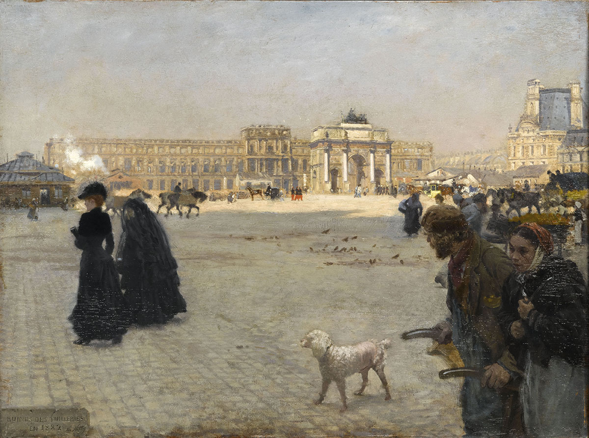 GDN La Place du Carrousel  The Ruins of the Tuileries 1882