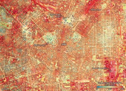 Il caldo estremo di Milano nella foto scattata dallo spazio