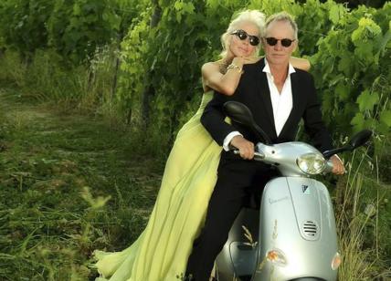 Sting e Trudie preparano le nozze di perla, con i vini de "Il Palagio"