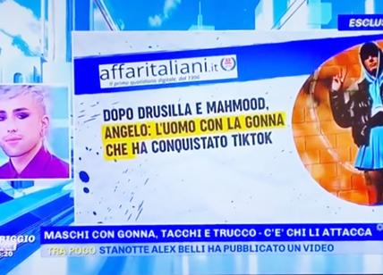 Affari fa notizia: su Canale 5 con la storia di Angelo, "l'uomo con la gonna"