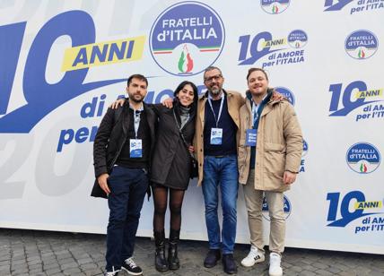 FdI, festa dei 10anni: la delegazione di Foggia a Roma