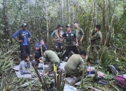 Bimbi sopravvissuti a incidente aereo: erano nella giungla da 40 giorni
