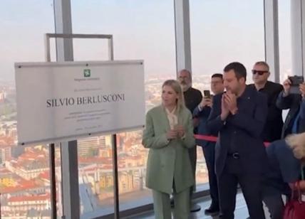 Regione Lombardia, il Belvedere intitolato a Silvio Berlusconi. VIDEO
