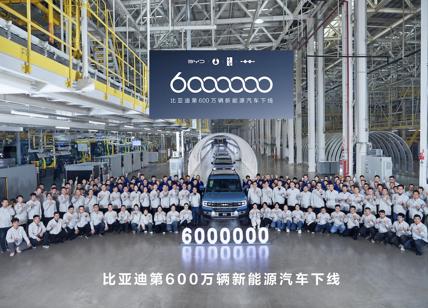 BYD prodotti 6 milioni di veicoli NEV