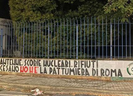 Roma, protesta di Casapound a Cesano: qui antenne, scorie nucleari e rifiuti