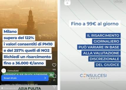 Smog a Milano, la class action che promette risarcimenti sino a 36mila euro