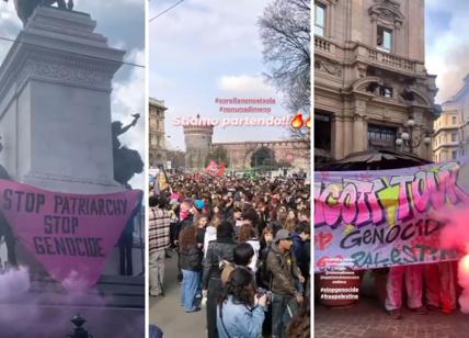 Femminismo e Palestina: il corteo dell'8 marzo a Milano tra slogan e tensioni