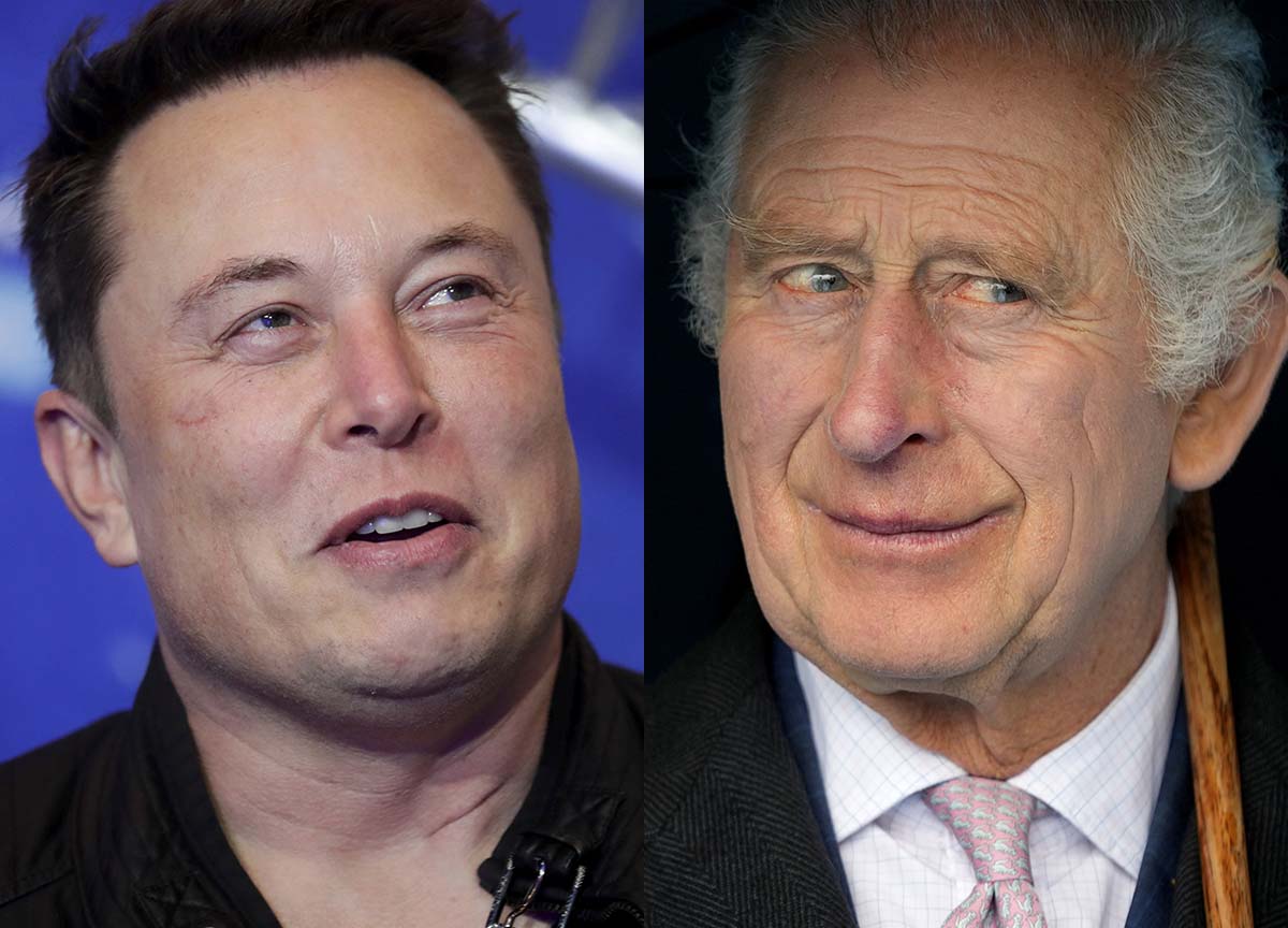 Elon Musk e King Charles III